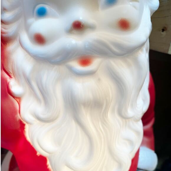 Empire Vintage Dancing Santa Blow Mold Waving with Light 40"- Bottom Cracked - Picture 14 of 15
